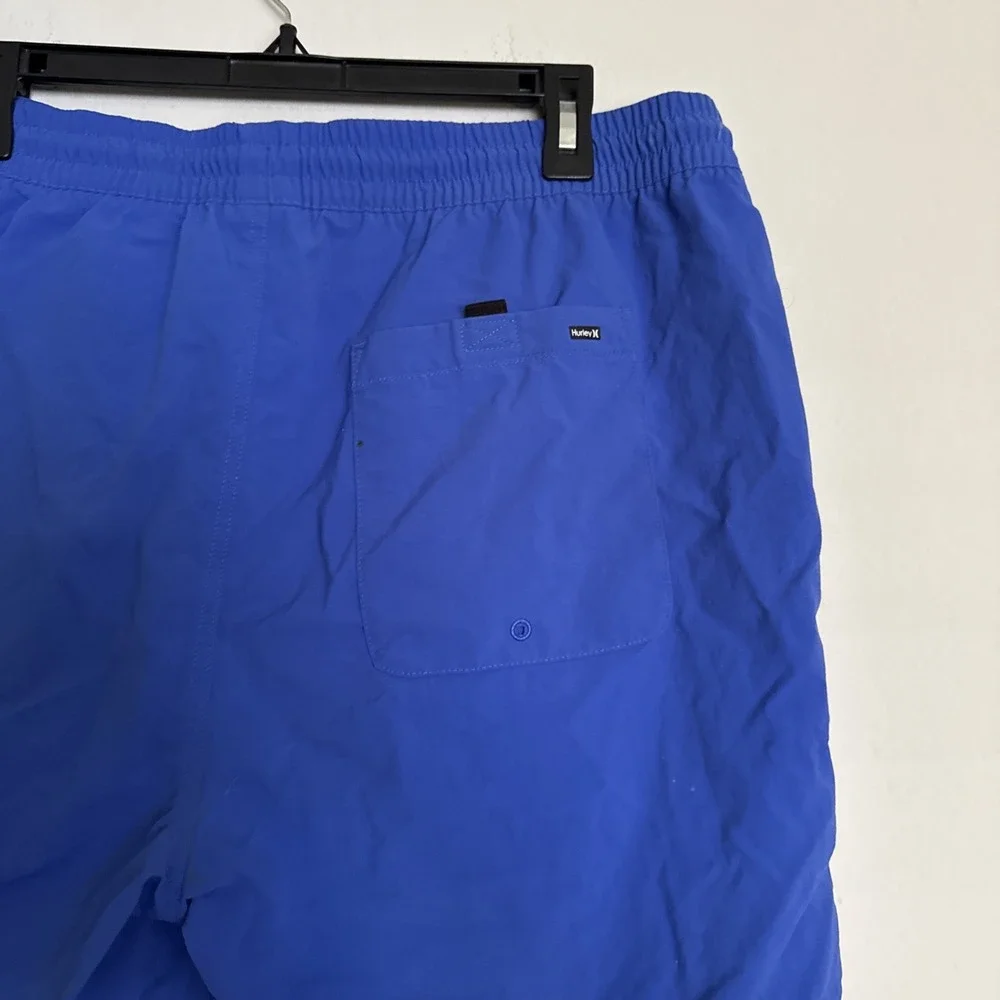 Hurley Blue Short Swim Trunks Mens Board Shorts Size‎ XL Drawstring